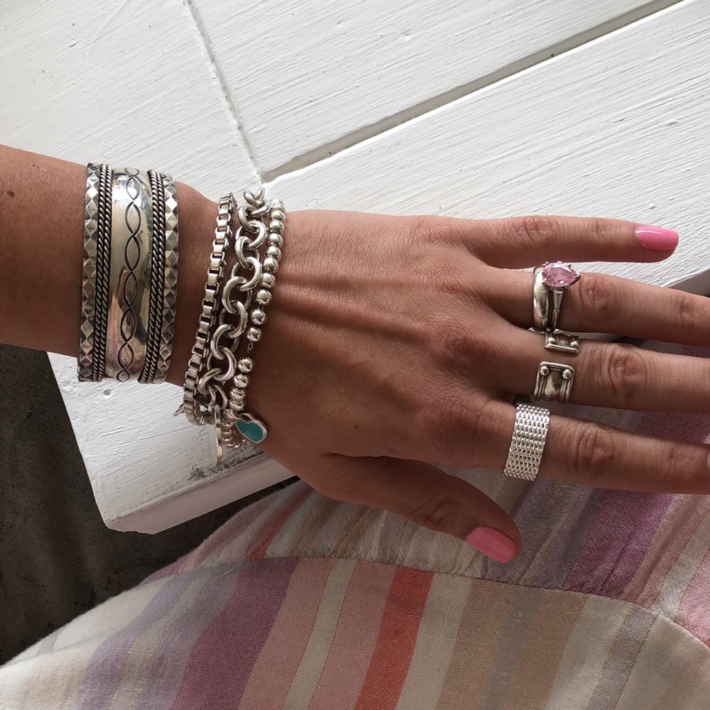 Mesh Chain Ring Silver - Picture 4 of 4